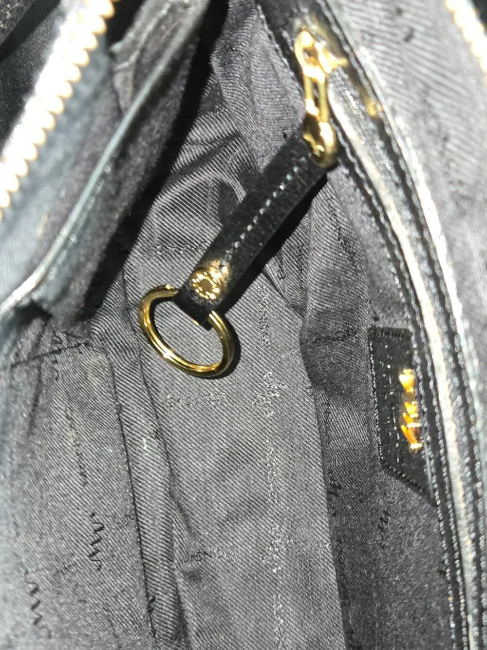 Monsac Black Leather Shoulder Bag – Gold Hardware – Y2K Vintage
